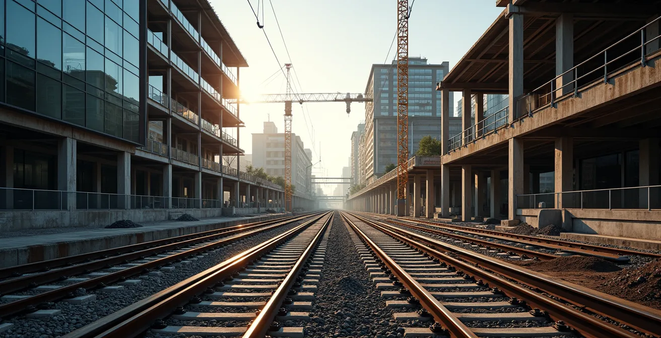 Vue architecturale du futur hub Saint-Denis Pleyel avec ses interconnexions de transport